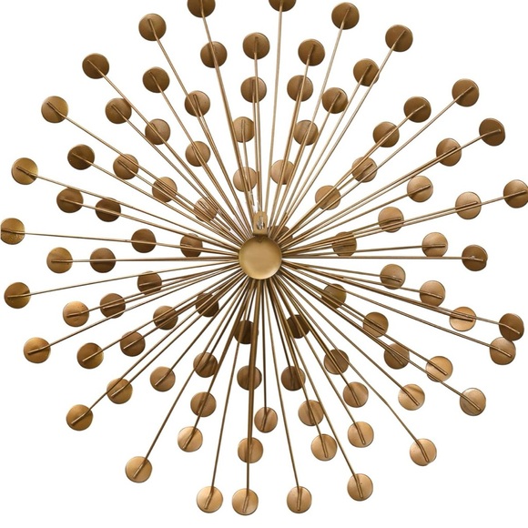 Bronze sunburst wall decor - Picture 4 of 6